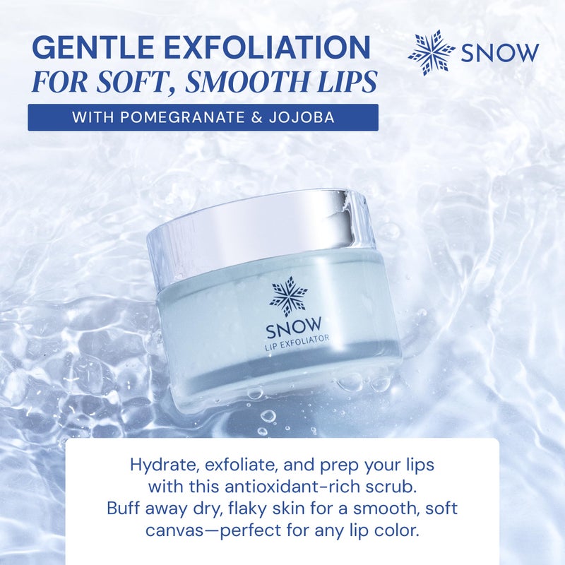 SNOW Lip Scrub Exfoliator - Sugar Scrub for Dry, Cracked Lips with Jojoba Oil, Lavender & Mint - Nourishes, Hydrates & Repairs - Treatment with Refreshing Formula, Comes with Dual Applicator - Image 3